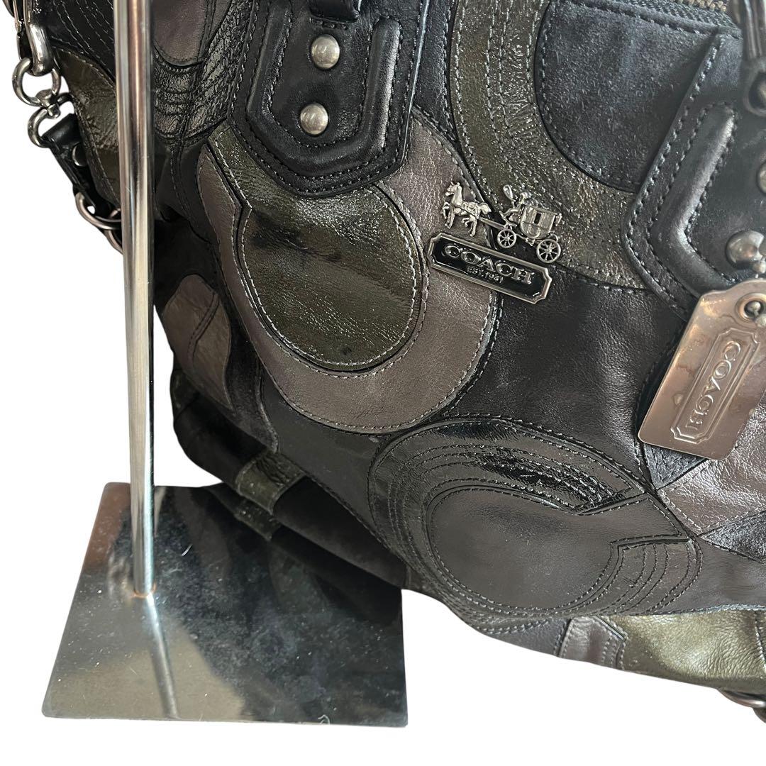 COACH コーチ 0969A4 2WAYスエードレザーバッグ C柄