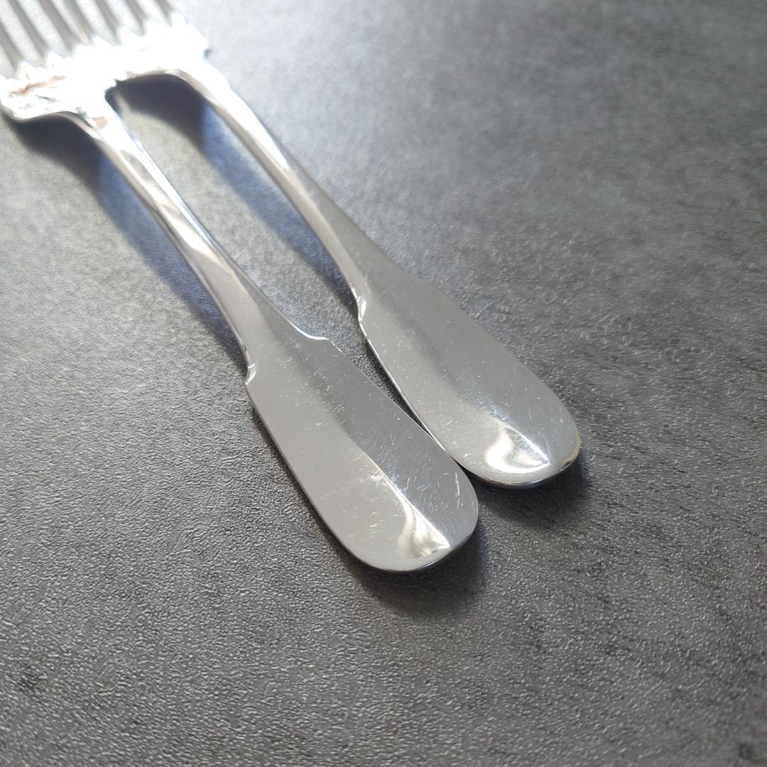 美品 クリストフル クリュニー デザートフォーク 2点