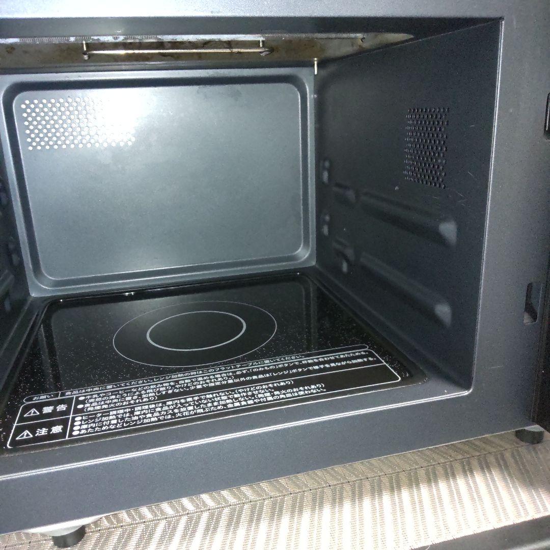 山善 フラットオーブンレンジ 2021年製造PRS-F160V(B) 1,3kw