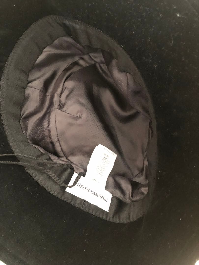 黒 ボア バケットハット レディース