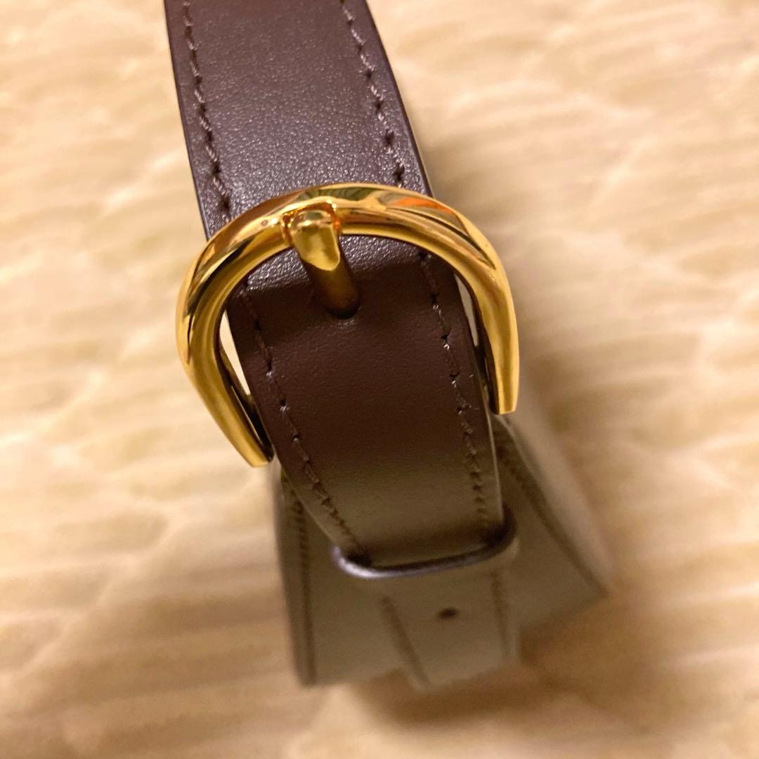 新品 CHRISTIAN VILLA 本革 ハーフムーンバッグ ワンショルダー