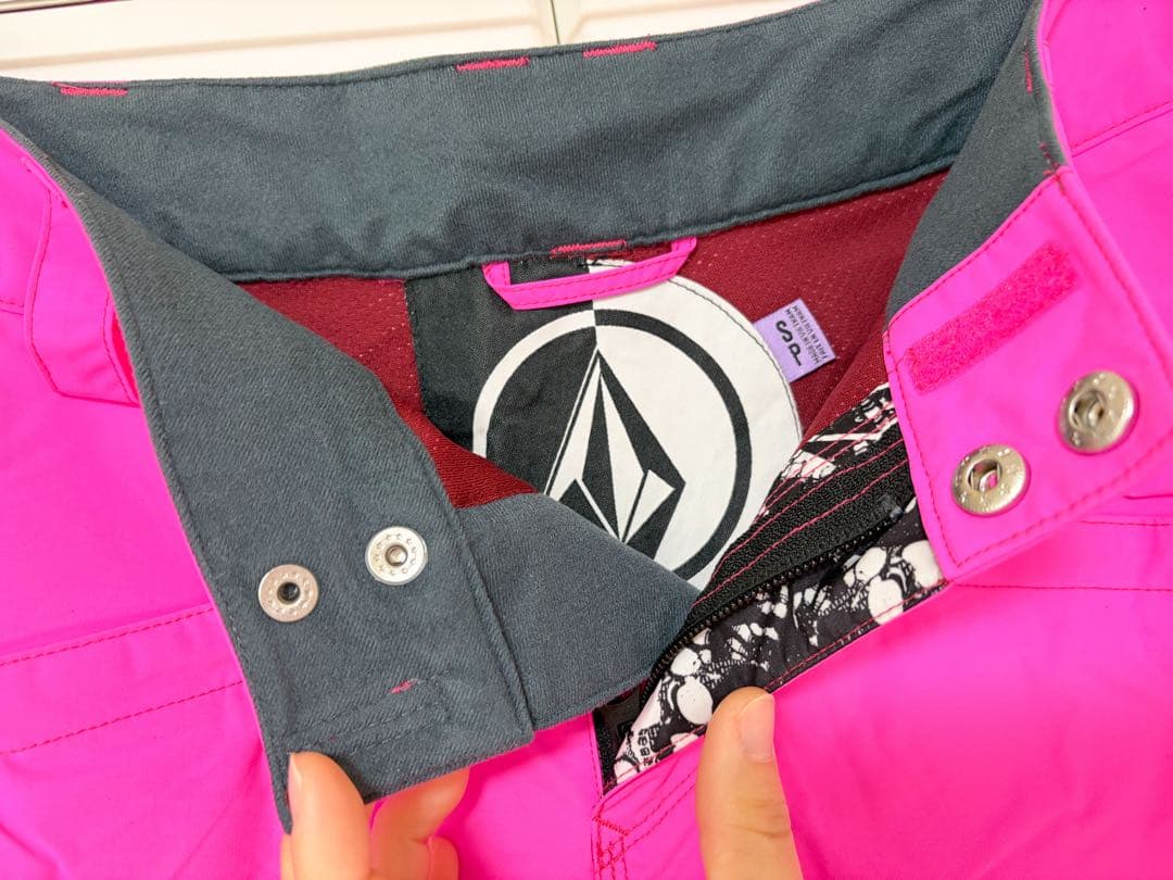 ボルコム Volcom スノボーウェア スキーウェア上下 レディース S ピンク