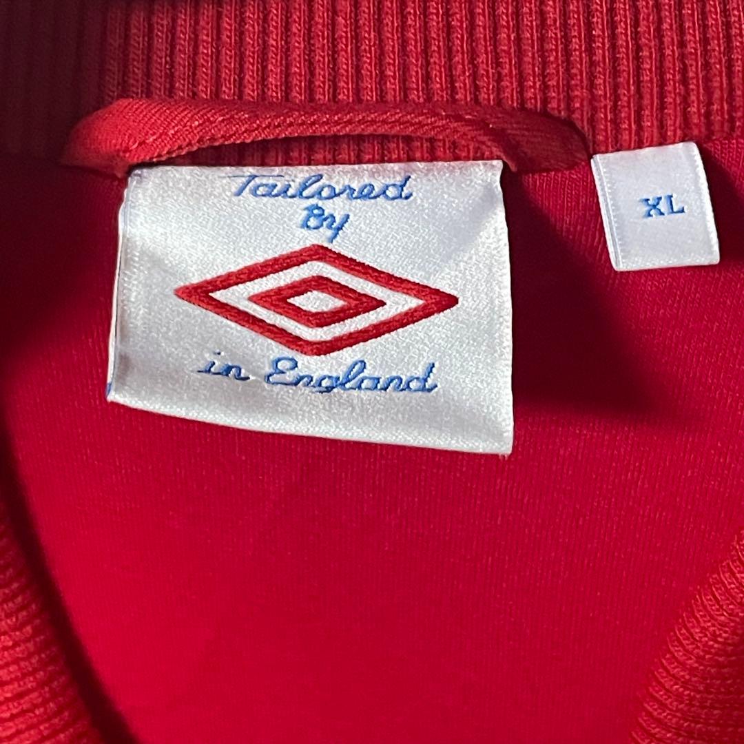 Umbro サッカー　イングランド代表　トラックジャケット　ナイロン　赤　XL