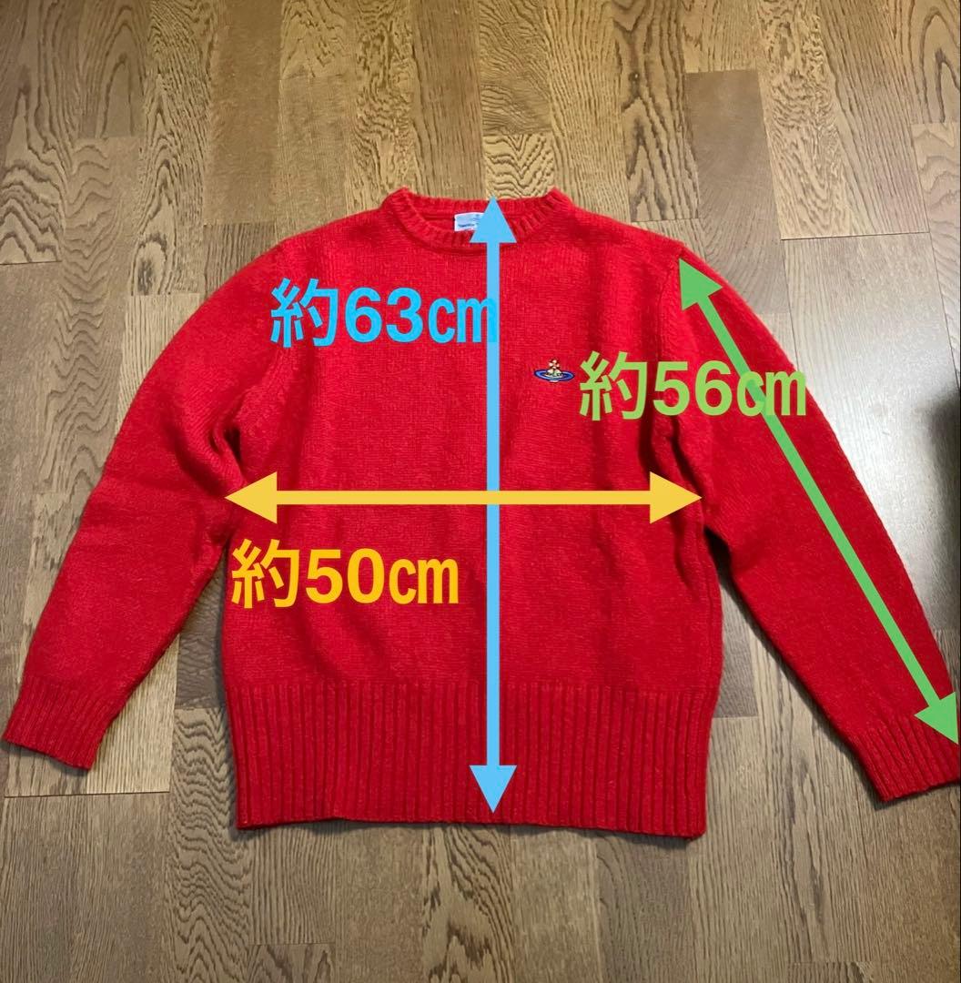 Vivienne Westwood MAN オーブ赤ニット　セーター