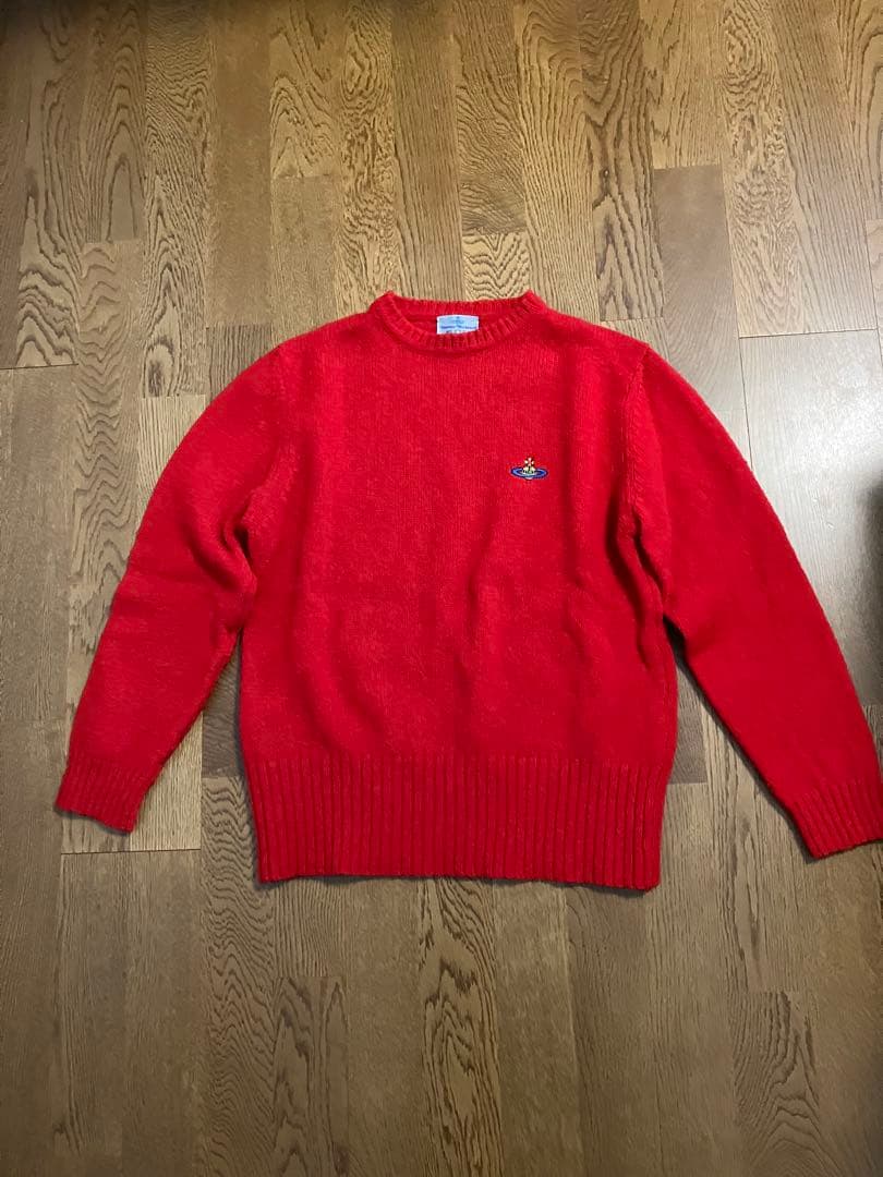 Vivienne Westwood MAN オーブ赤ニット　セーター
