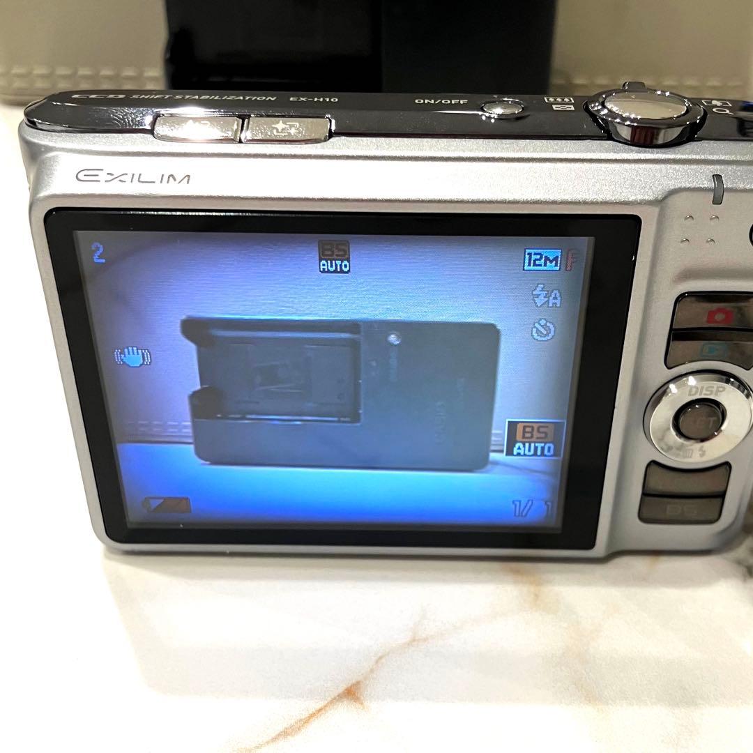 【動作確認品】CASIO EXILIM デジタルカメラ EX-H10 シルバー