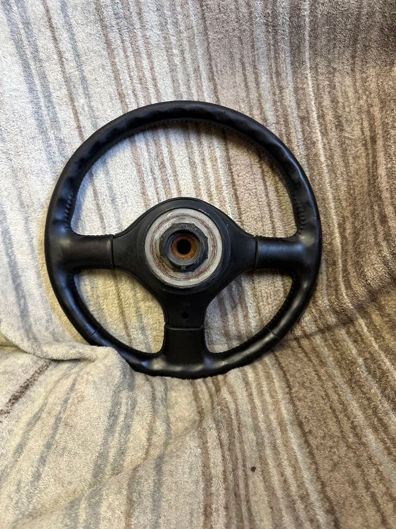 日産パルサーGTI-R純正革巻ステアリング！流用にもいけます！