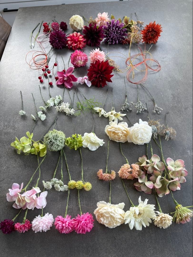 アートフラワー材料 約30本セット