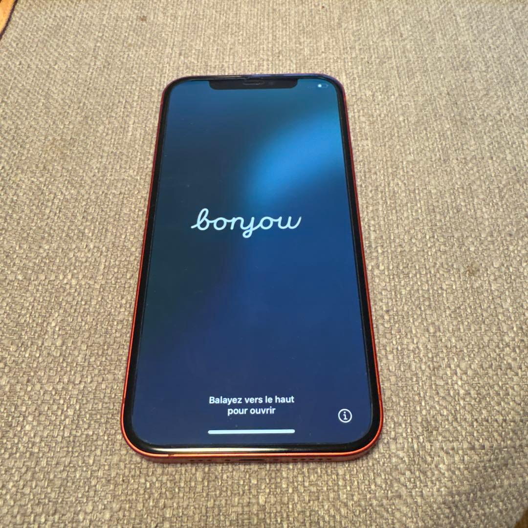 【美品】iPhone 12 64GB レッド　交換電池付き