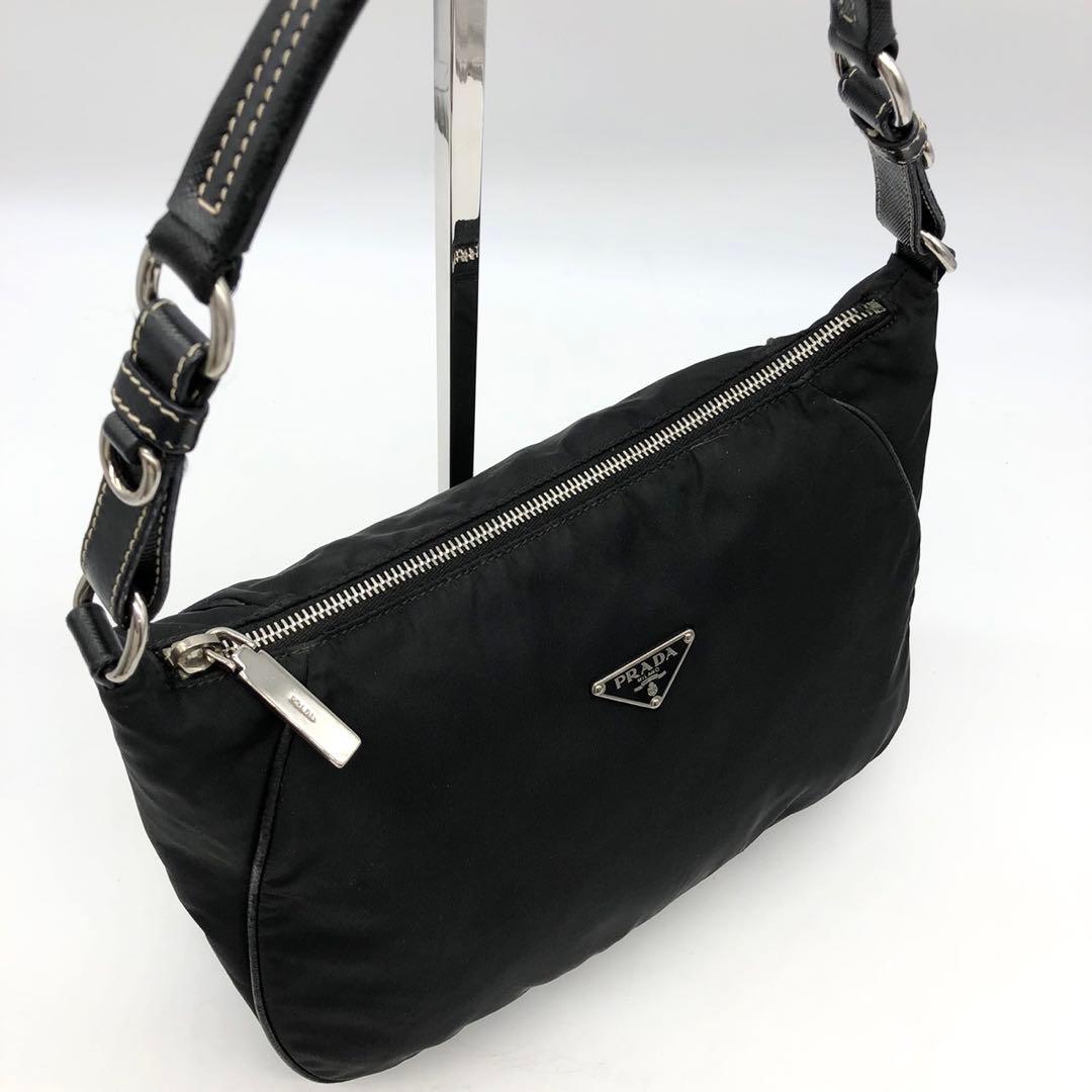 美品✨ PRADA プラダ ワンショルダーバッグ ナイロン ブラック