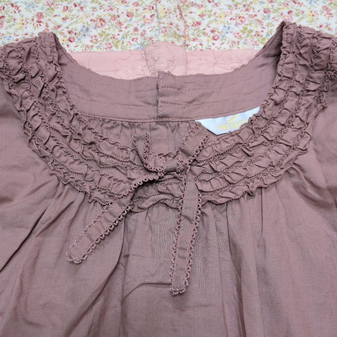 【早い者勝ち/1回着超美品】ピンクハウス　フリル襟とフリル袖　スモックブラウス