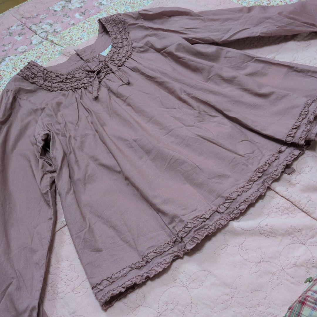 【早い者勝ち/1回着超美品】ピンクハウス　フリル襟とフリル袖　スモックブラウス