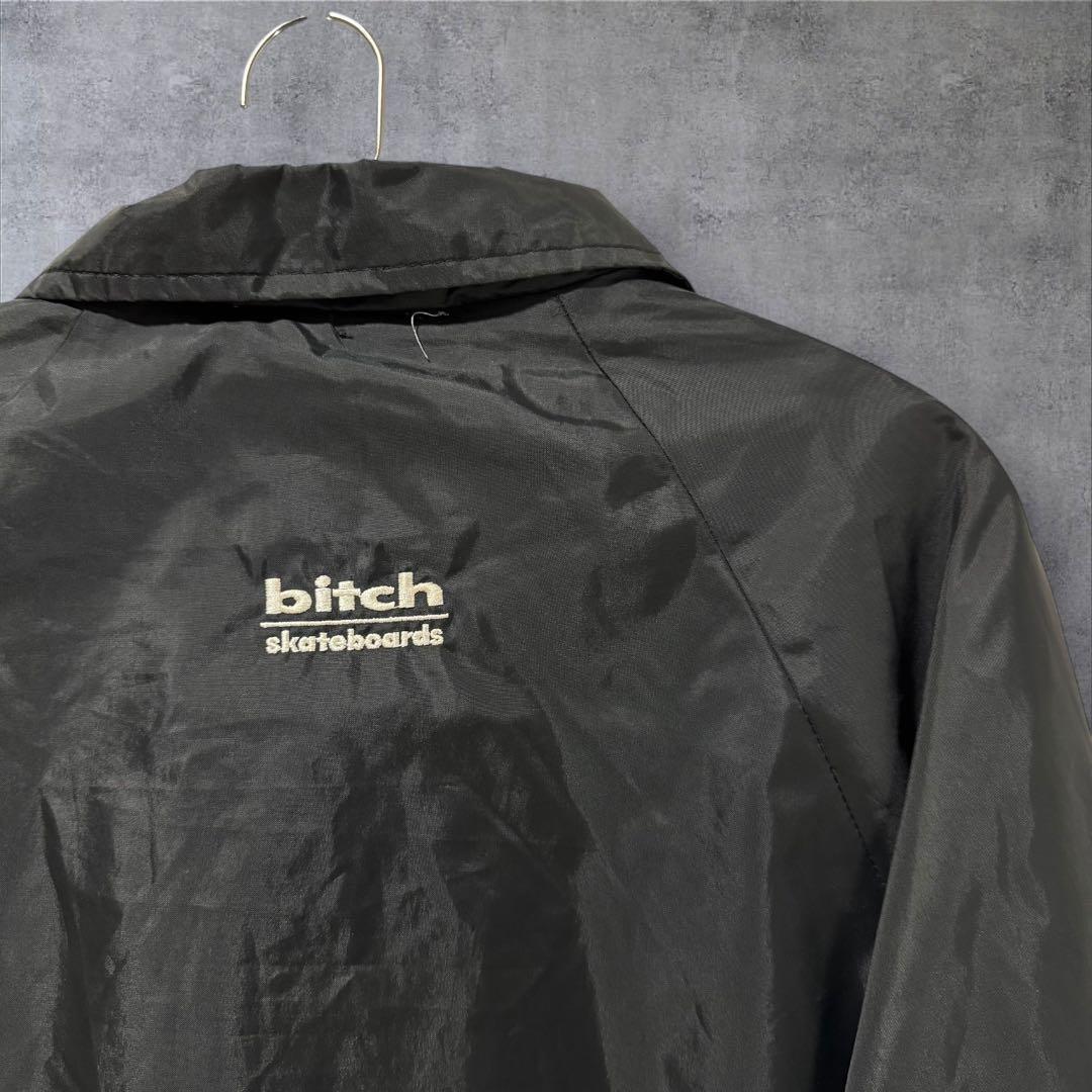 90s BitchSkateboards USA製　刺繍　拳銃ロゴ　ジャケット