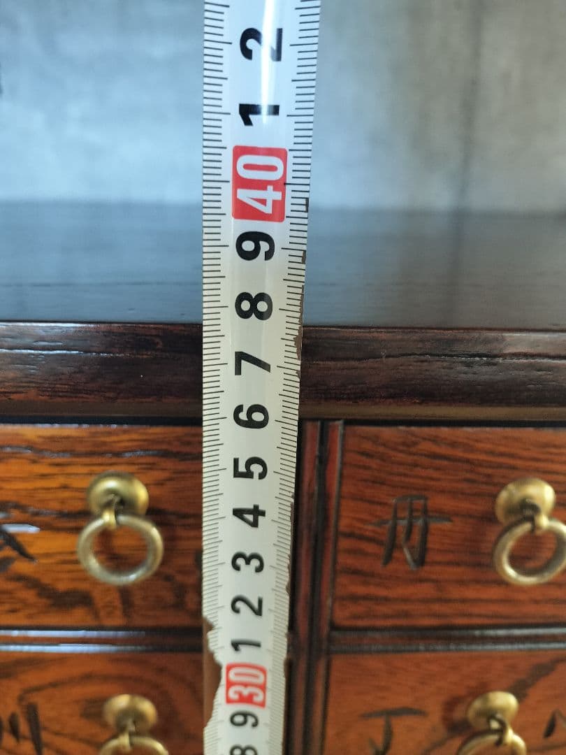 李朝家具 薬箪笥 百味箪笥 百目箪笥 18杯 W800×D300×H400mm