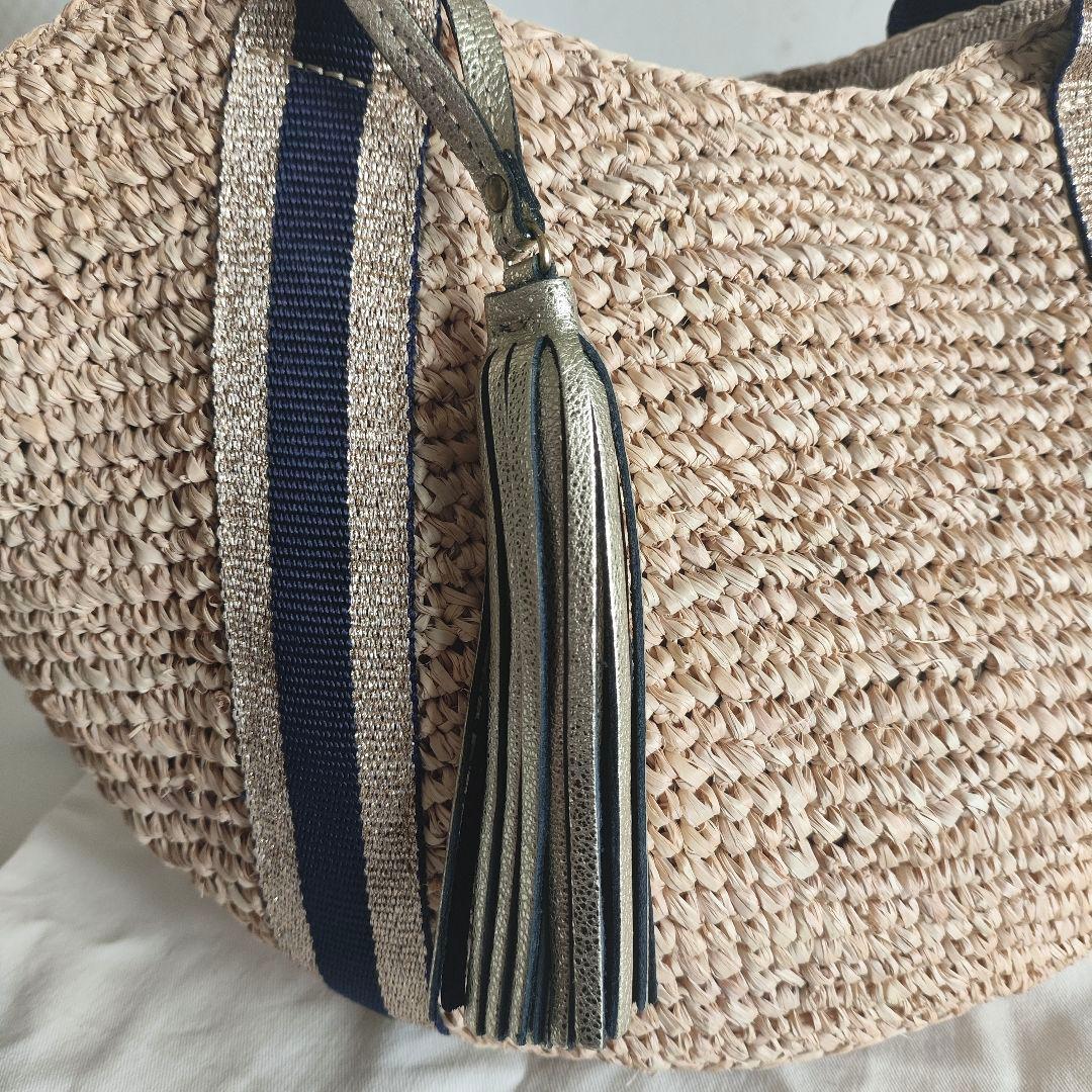 ヴィオラドーロ ラフィア トートバッグ　カゴバッグ　ラフィア