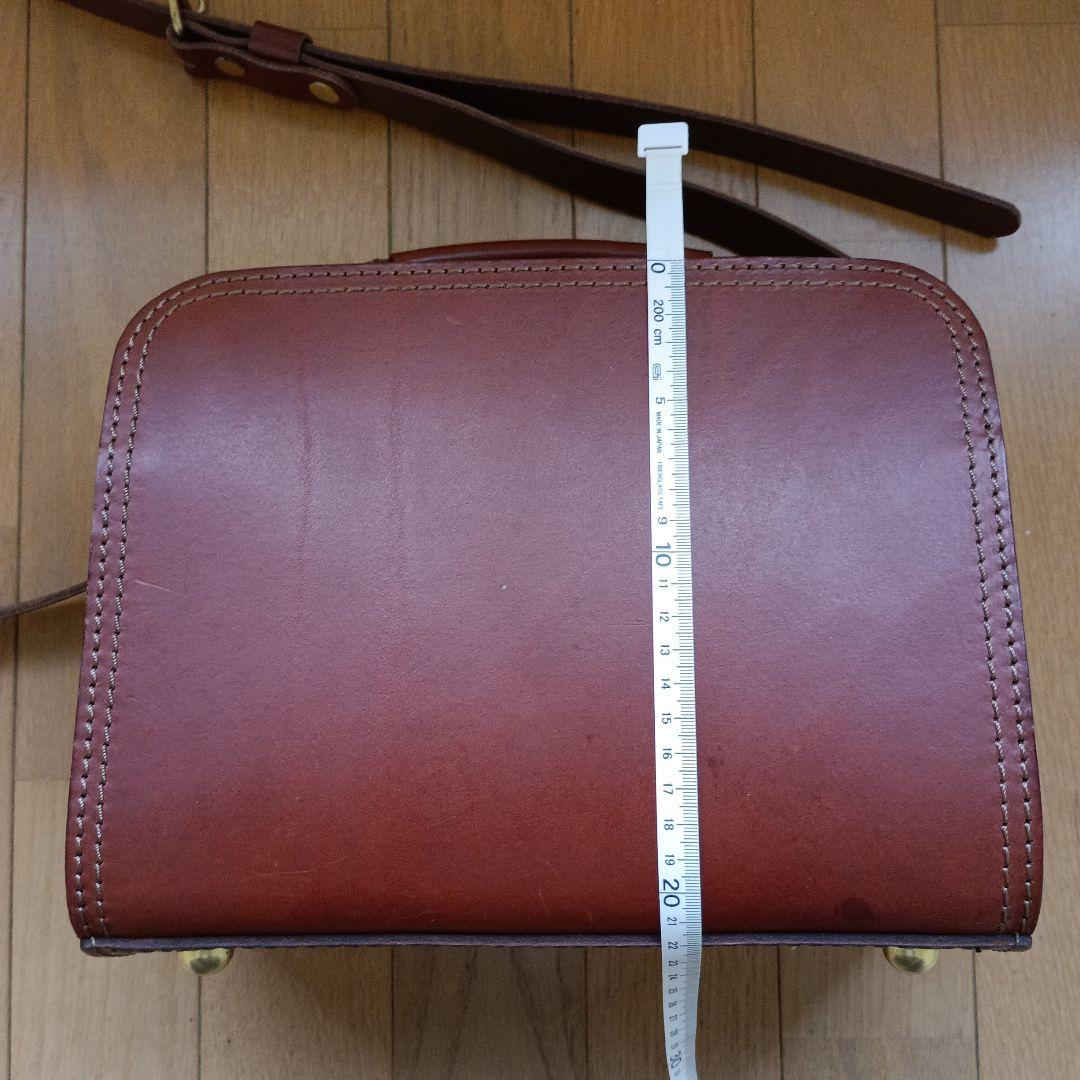 HERZ ダブルステッチ2wayショルダー チョコ