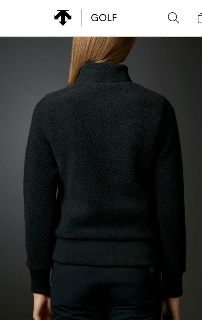 DESCENTEgolfボアフリース ジャケット ゴルフウェア