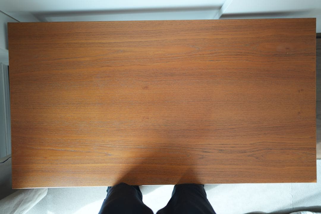 イギリス ヴィンテージ チーク材コーヒーテーブル引出付き