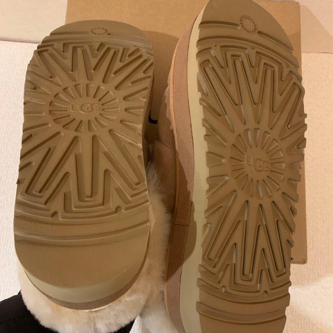 UGG ムートンブーツ 栗色 24cm 厚底 ブラウン ムートンブーツ