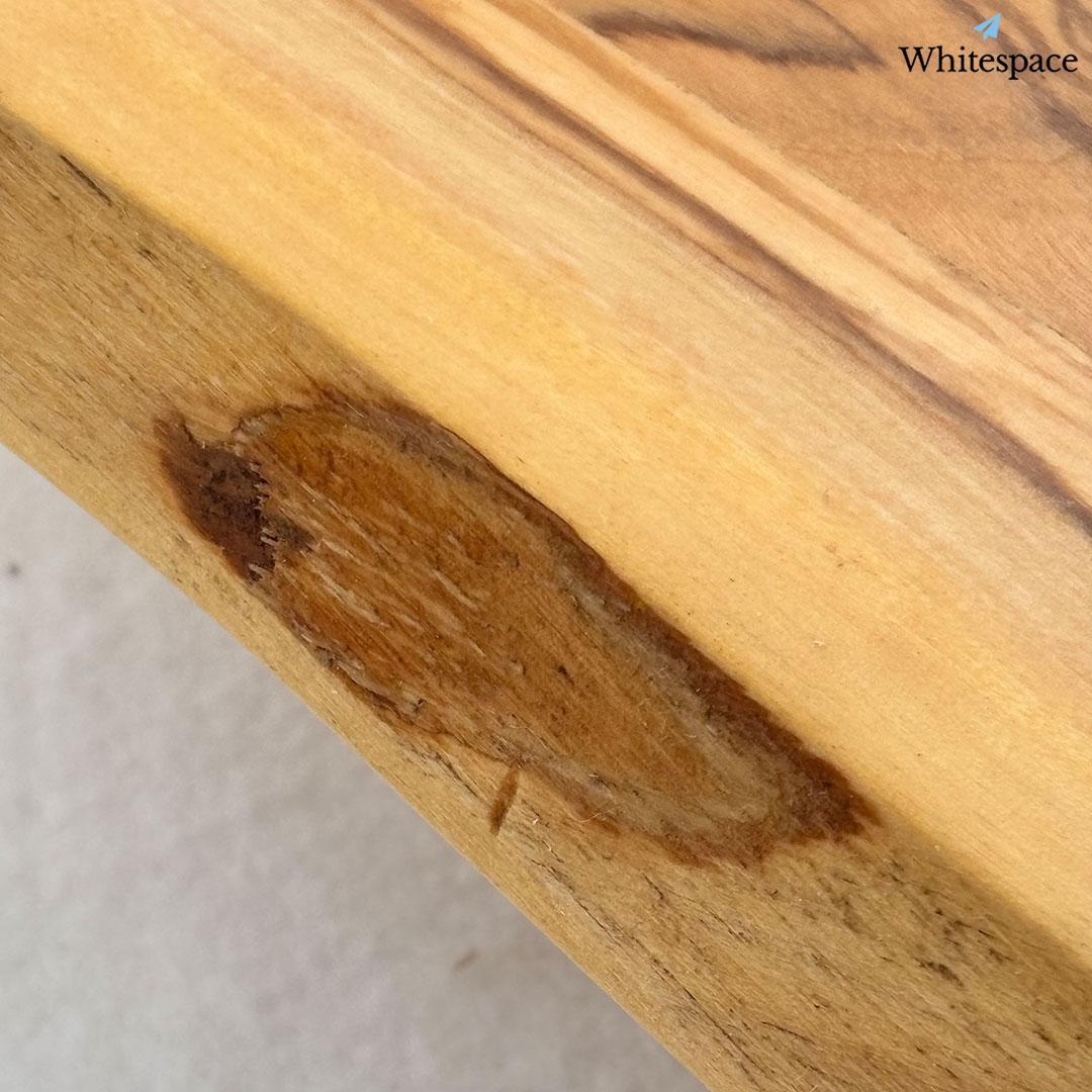 矩形の匠。奥行き イタリアン オリーブウッド カッティングボード まな板 研磨済