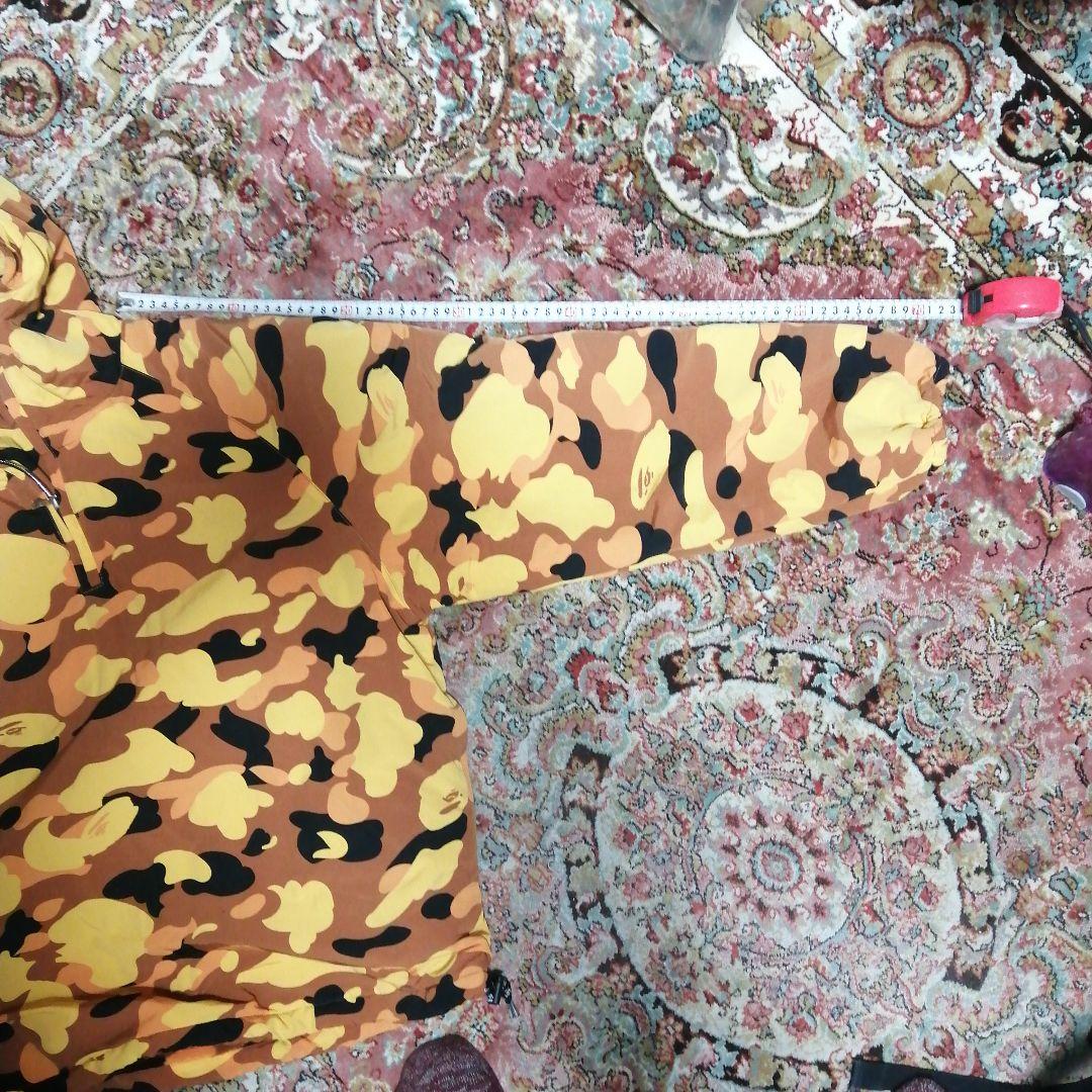 BAPE プルオーバージャケット オレンジ カモ 迷彩