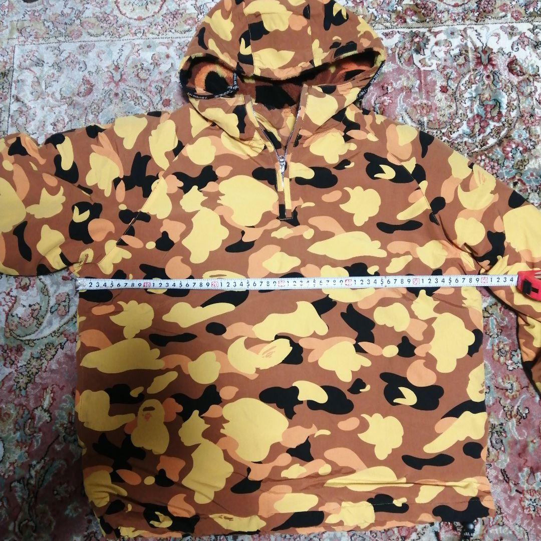 BAPE プルオーバージャケット オレンジ カモ 迷彩