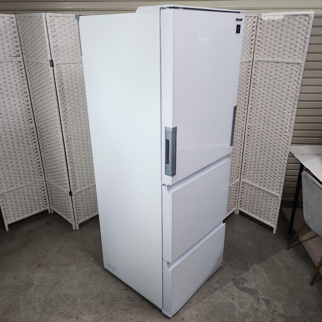 SHARP 冷蔵庫 SJ-GW35J-W 350L どっちもドア　2023年製