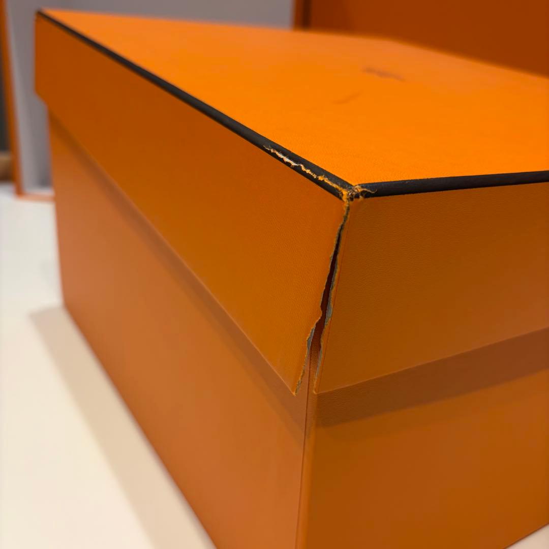 HERMES特大オレンジボックス23箱高級木箱ショッパー袋46枚巾着袋1袋まとめ