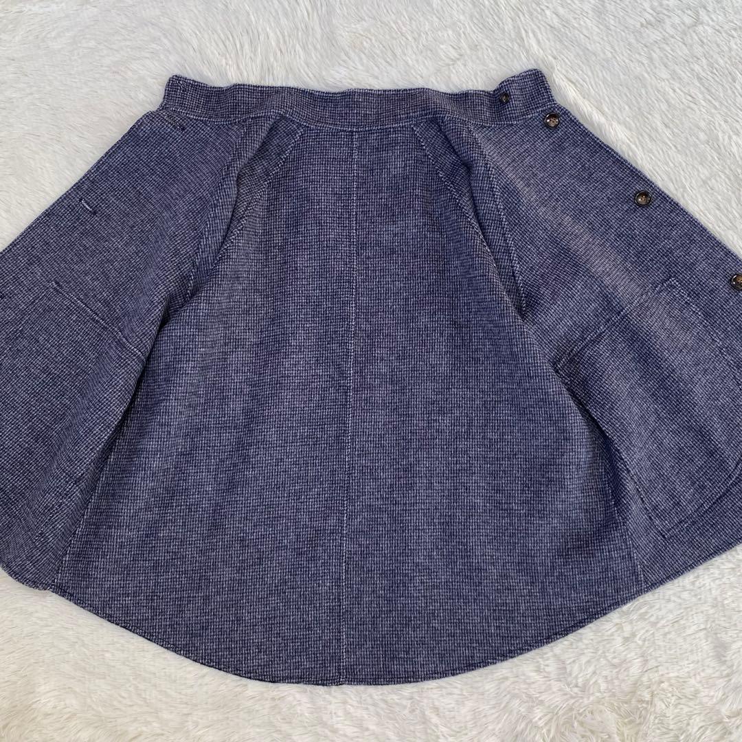 ✨美品✨ nop de nod ミドル丈リバーシブルコート ネイビー Mサイズ