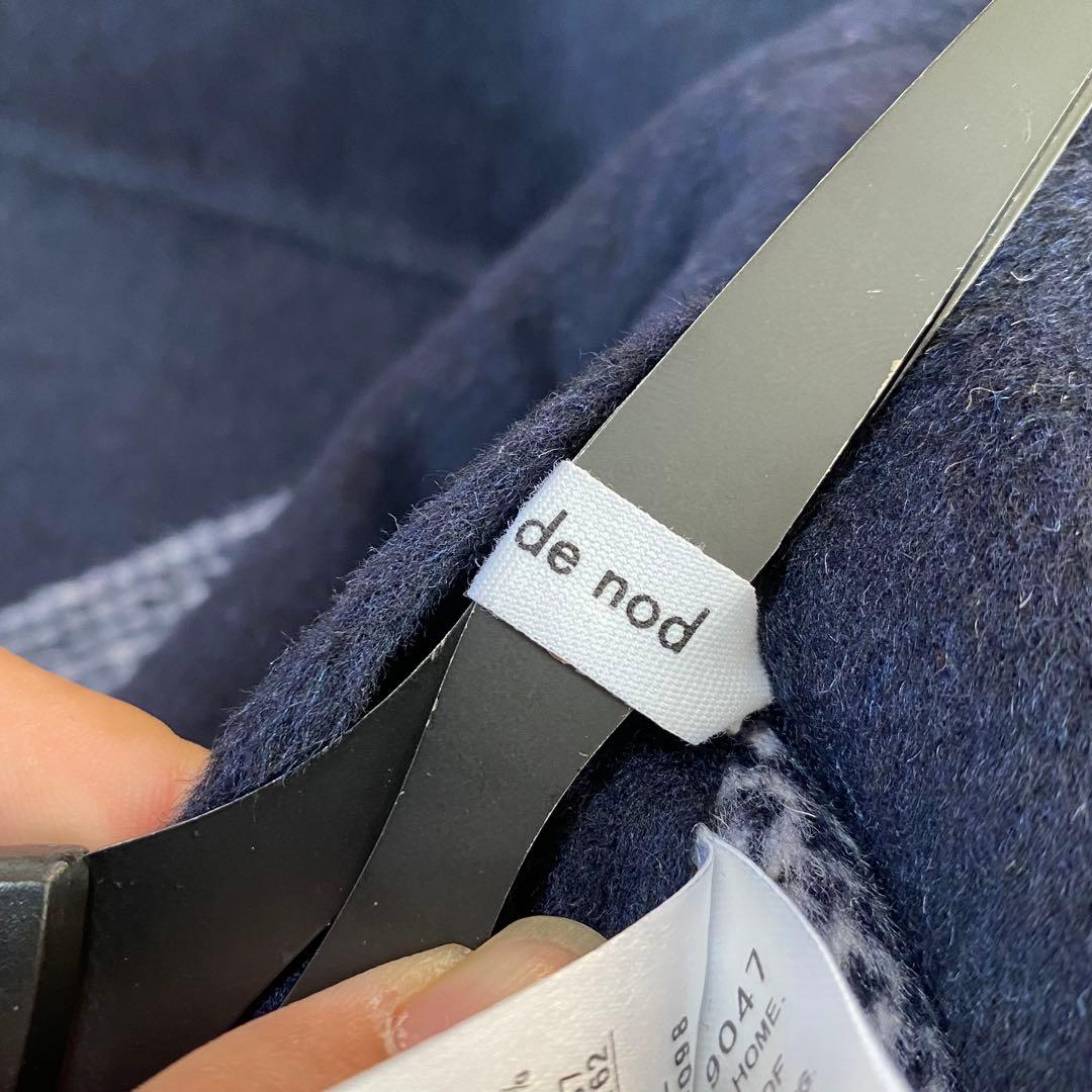 ✨美品✨ nop de nod ミドル丈リバーシブルコート ネイビー Mサイズ