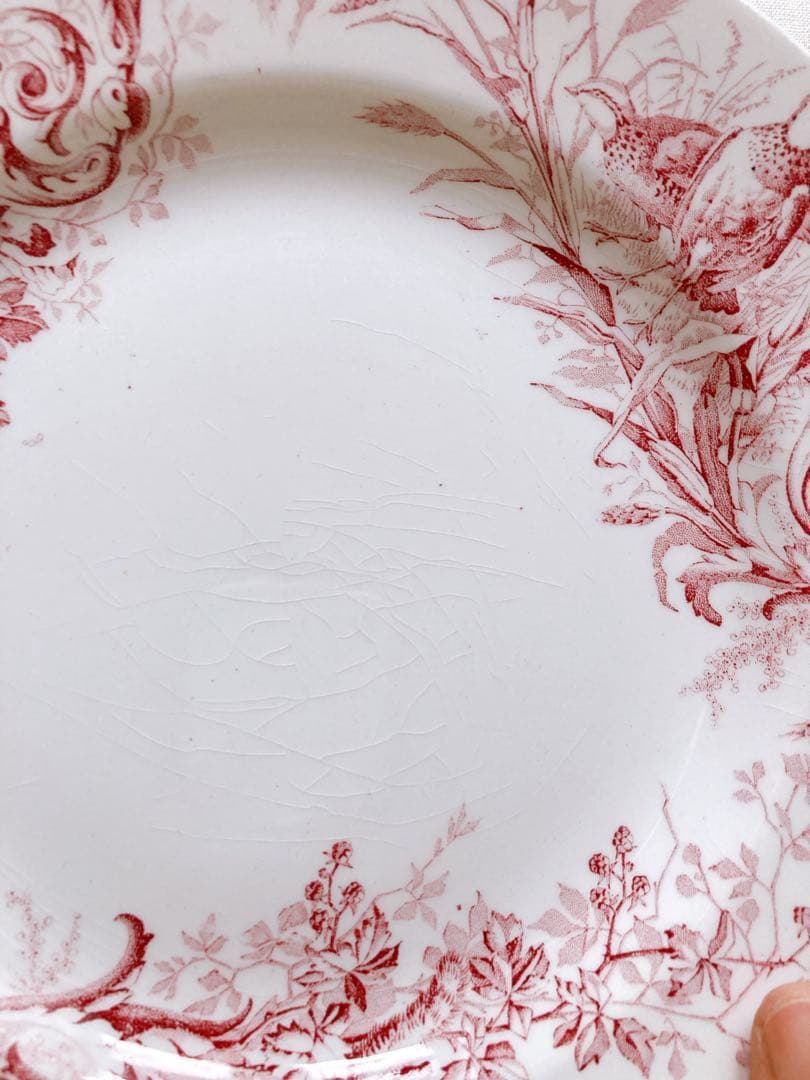 フランスアンティーク　LUNEVILLE chasseシリーズ ディナー皿①