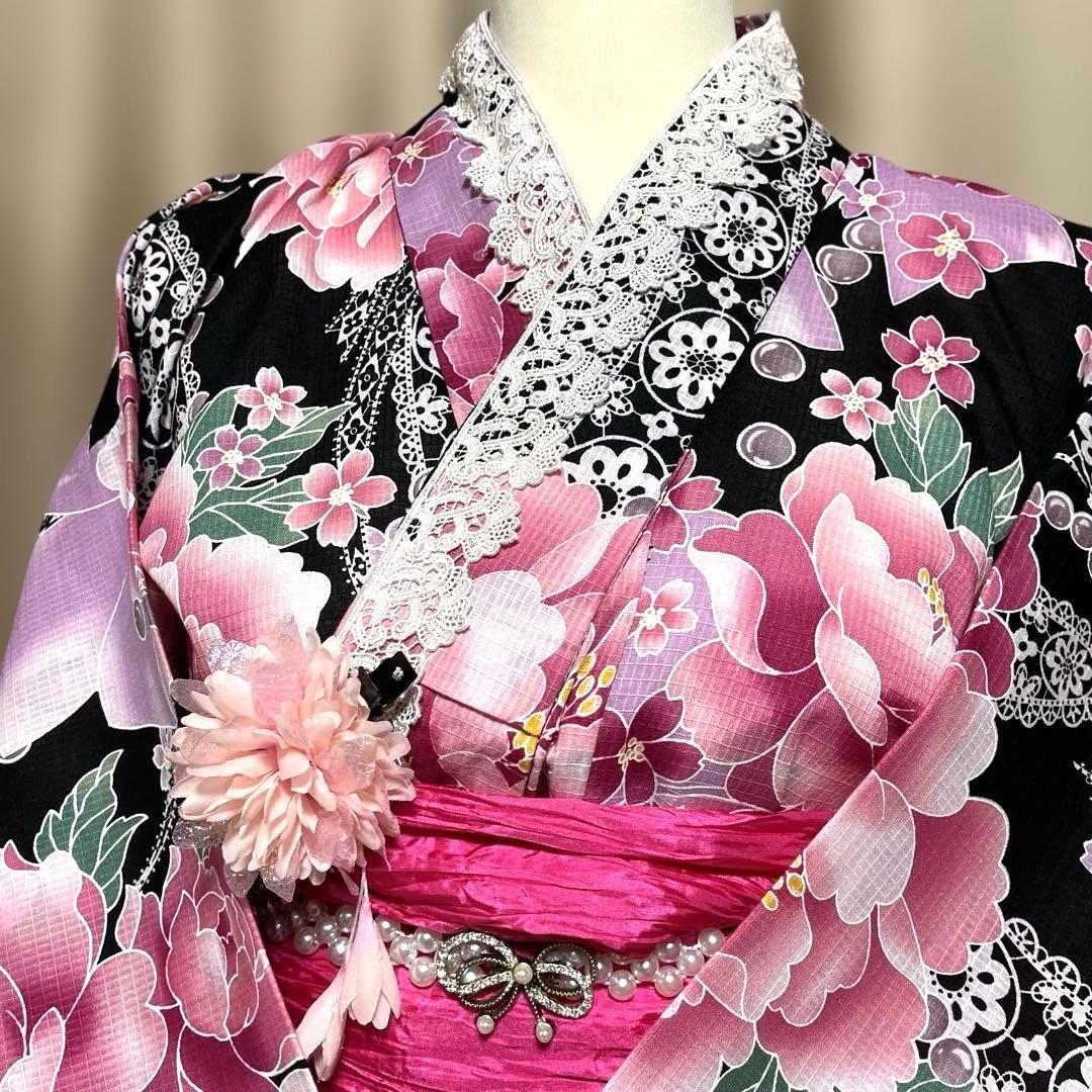 AD⑧浴衣　地雷系　量産型　ドレス　姫ギャル