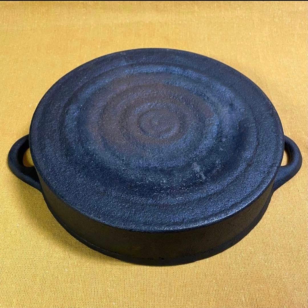 出品同型商品で一番美しい‼️ 山王堂 久慈 砂鉄鍋 25cm すき焼き鍋 南部鉄器