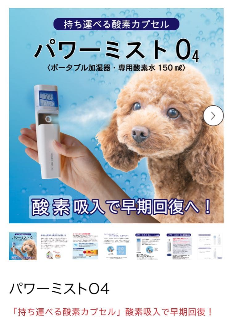 最新型酸素パワーミストO4 高エネルギー 酸素ミスト スキンケア