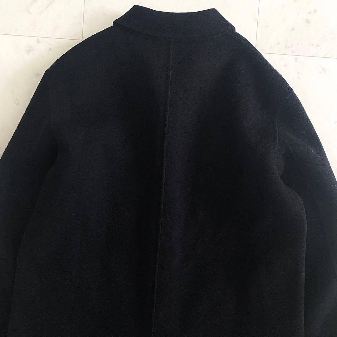 美品 セオリー Theory 23AWカシミヤ混 ダブルフェイスリバーコート P