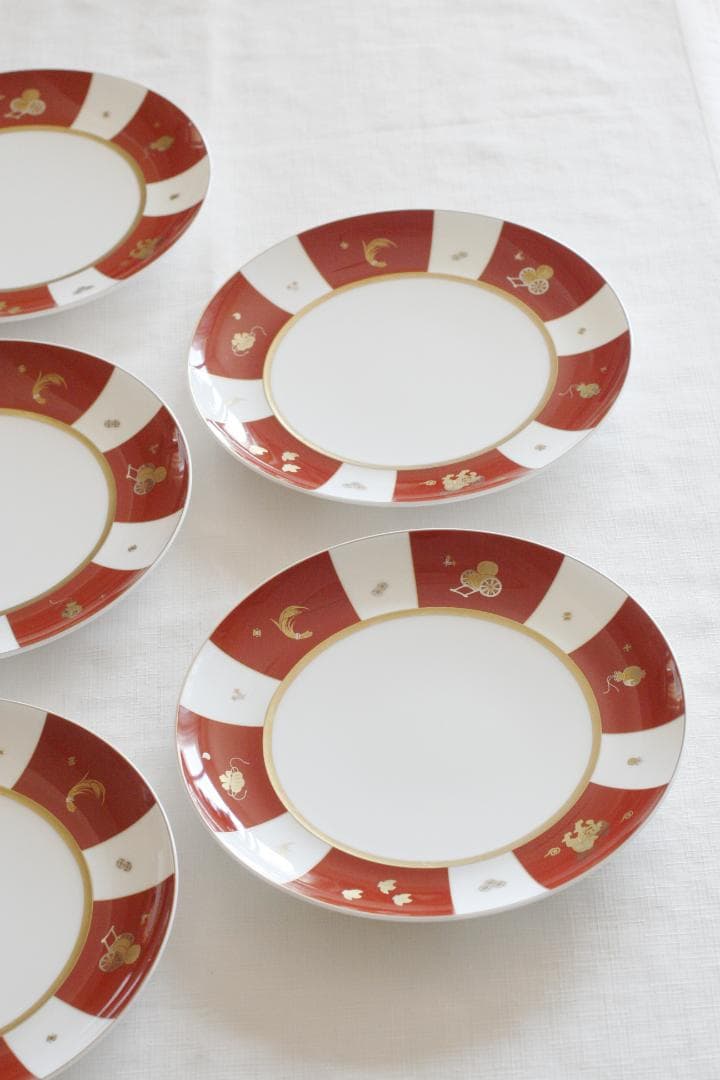 【５枚セット】NIKKO　金沢コレクション　かぐら　プレート　大皿　丸皿