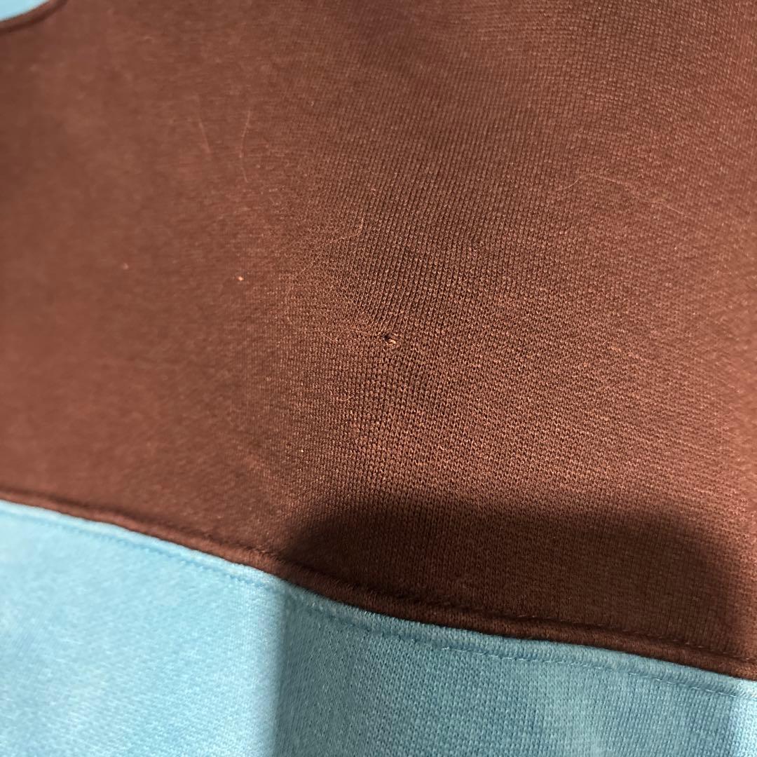 【フォロー割大歓迎】スウェット メンズ ボーダー 黒 水色 tyt スタッズ