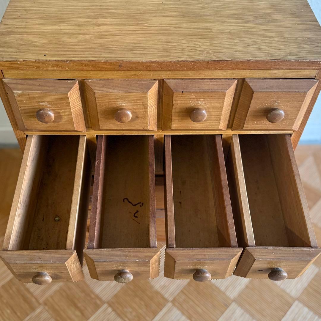 SNT1336 アンティーク 木製 チェスト 小物入れ 昭和レトロ 引き出し