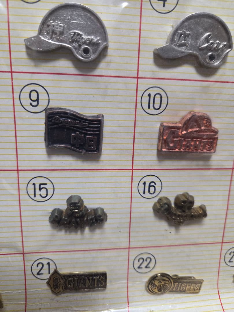 BASEBallダイカスト野球バッチ合金60セット