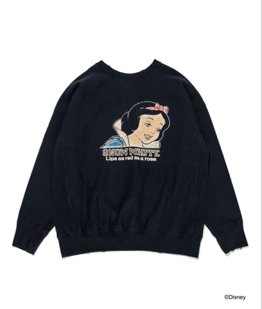 BOWWOW VINTAGE加工  WHITE SWEAT SHIRTS