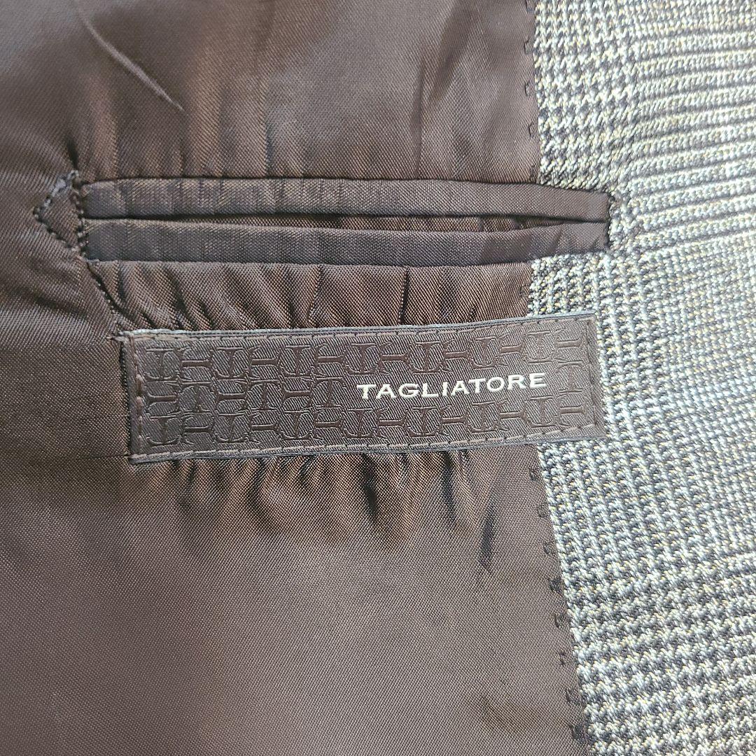 タリアトーレ　グレンチェック　テーラードジャケット　ジレ　2点セット　52