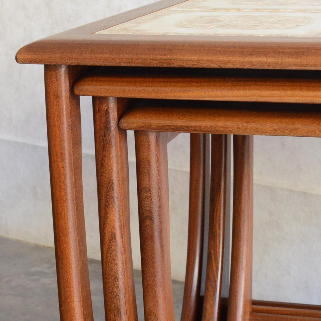 G-PLAN ヴィンテージ タイルトップ ネストテーブル チーク サイドテーブル