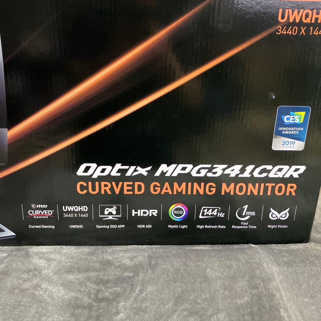 MSI MPG341CQR 34インチ UWQHD 湾曲ゲーミングモニター