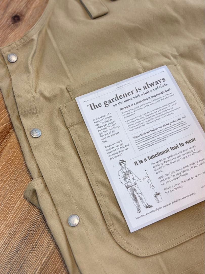 新品未使用 garage green works ベスト【ノベルティ巾着付き】