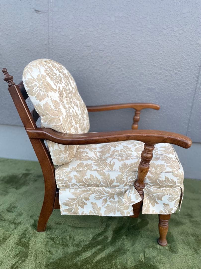 飛騨産業 キツツキ 穂高 オーク材 アーム 1Pソファ ラウンジチェア メロウ