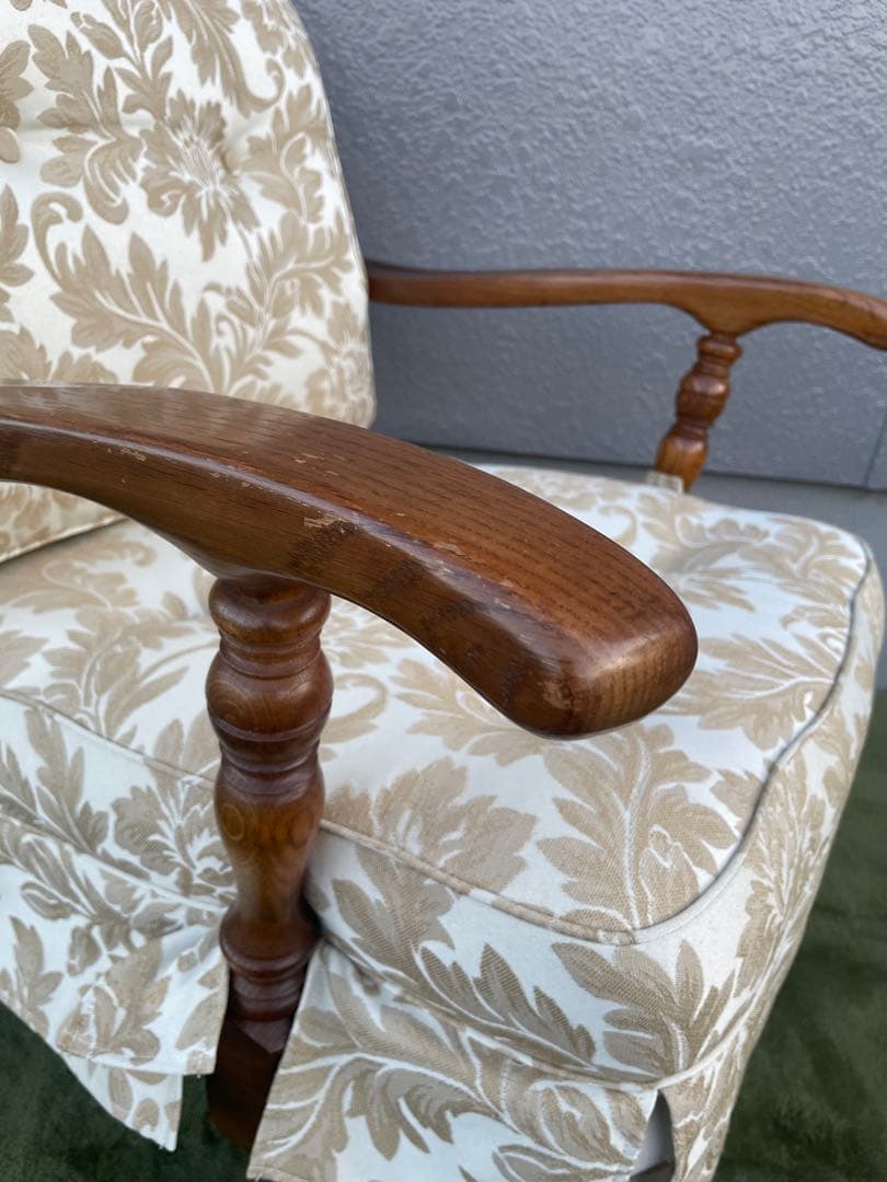 飛騨産業 キツツキ 穂高 オーク材 アーム 1Pソファ ラウンジチェア メロウ