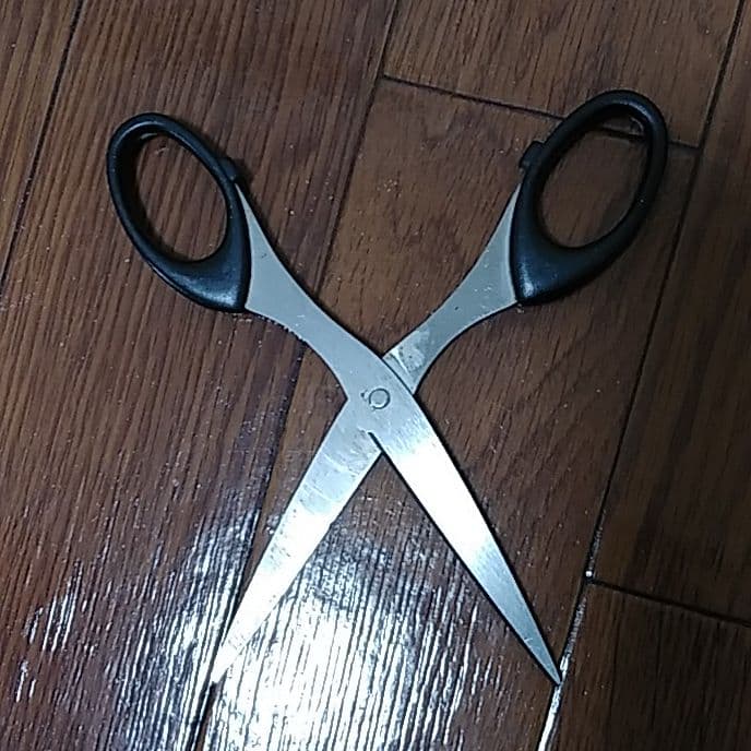 古めのはさみ