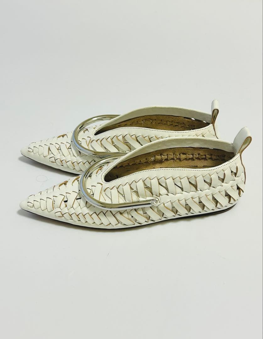 JIL SANDER バレリーナポインテッドトゥシューズメッシュ