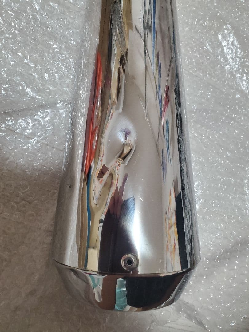 SR400 SR500 クェーサーメガホンマフラー モトギャラリークラフト製