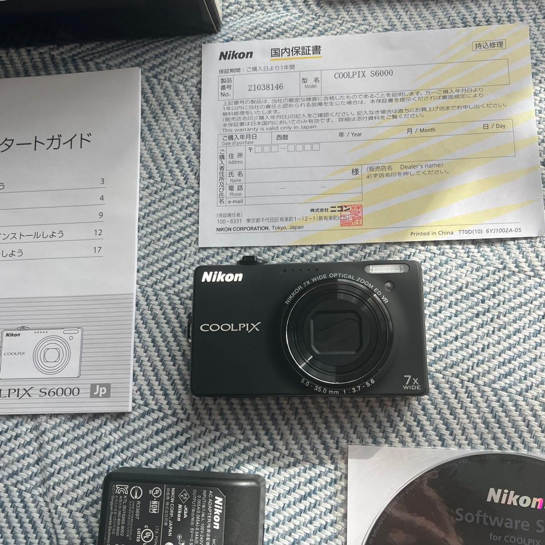 Nikon COOLPIX S6000 デジタルカメラ　平成デジカメ　ほぼ未使用
